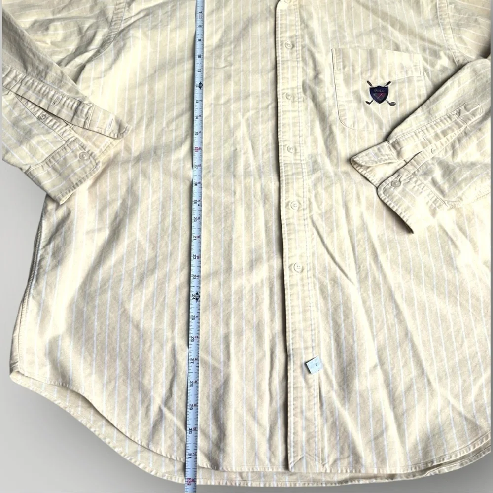 Ralph Lauren Yellow Striped Men's Shirt - Picture 7 of 15